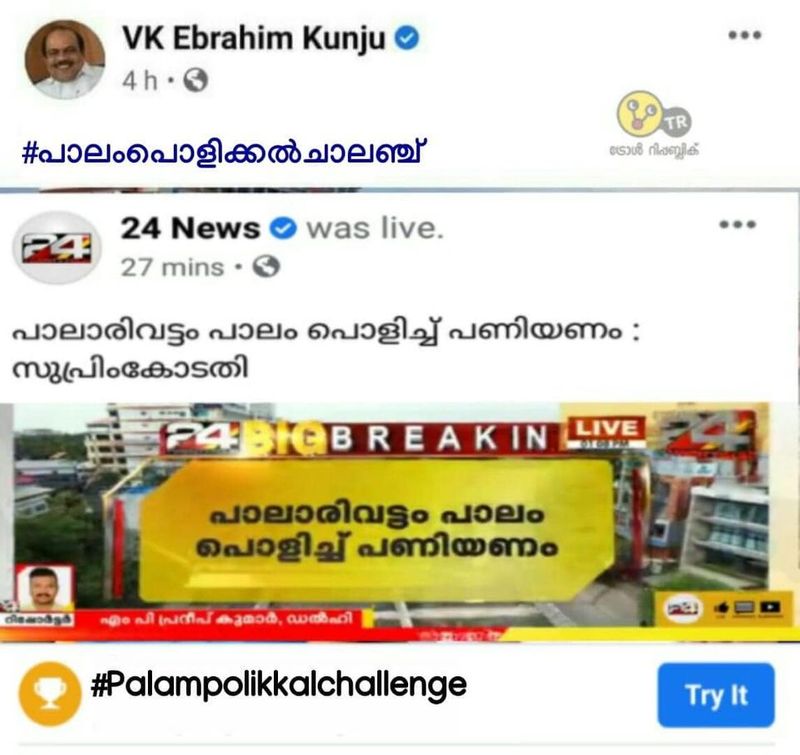 trolls on palarivattom bridge