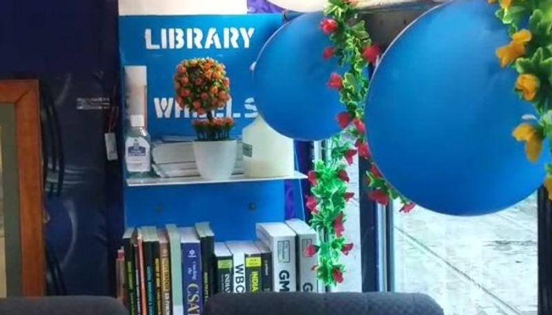 First in India is a whole library inside the moving tram RTB