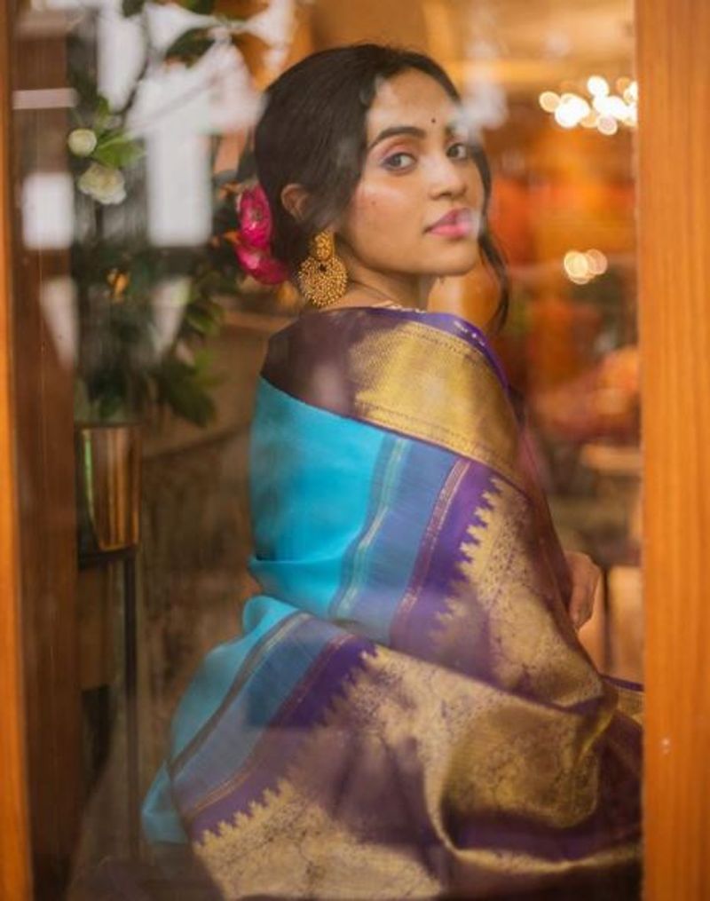 gv prakash sisiter bhavani sree latest saree photo gallery