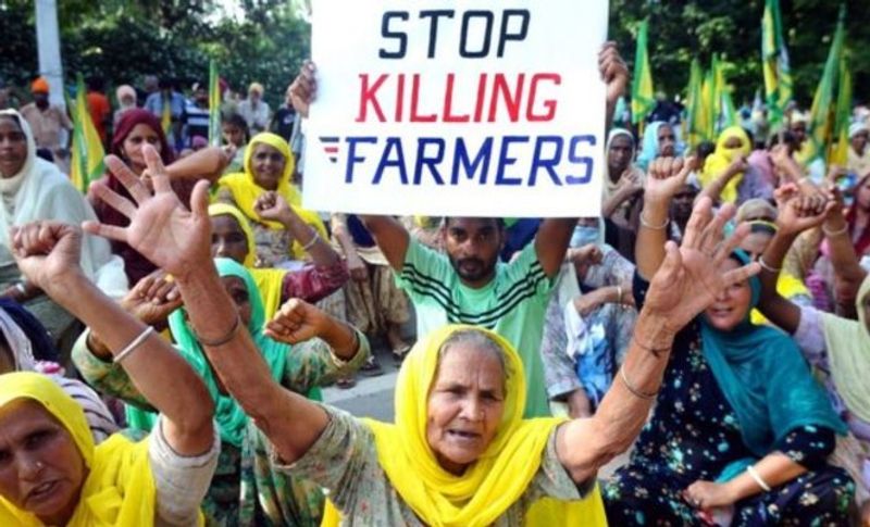  पुरुष किसान ही नहीं बल्कि उनके साथ महिलाएं भी कंधे से कंधा मिलाकर धरने पर बैठी हुई हैं। वह अपने हाथों में बैनर-पोस्टर और थाली-बेलन रखे हुए केंद्र सरकार के खिलाफ गुस्सा दिखा रही हैं।