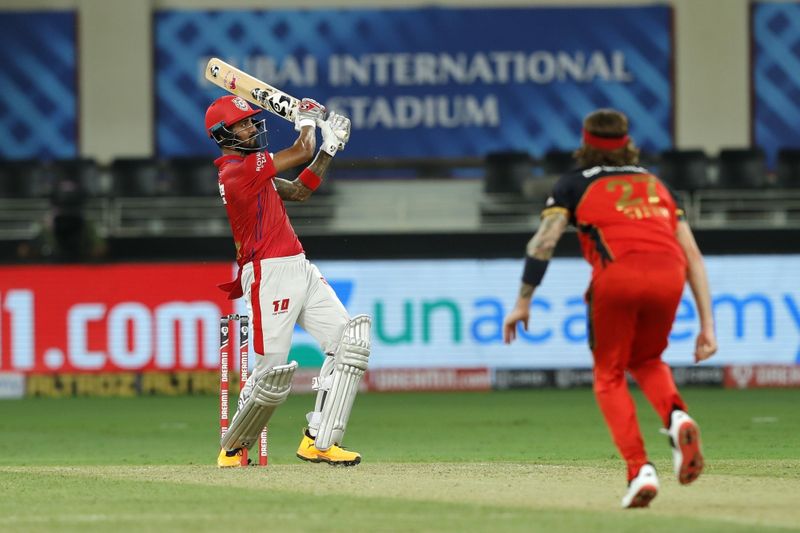 kings eleven punjab beat rcb by 97 runs and goes to first place in points table of ipl 2020