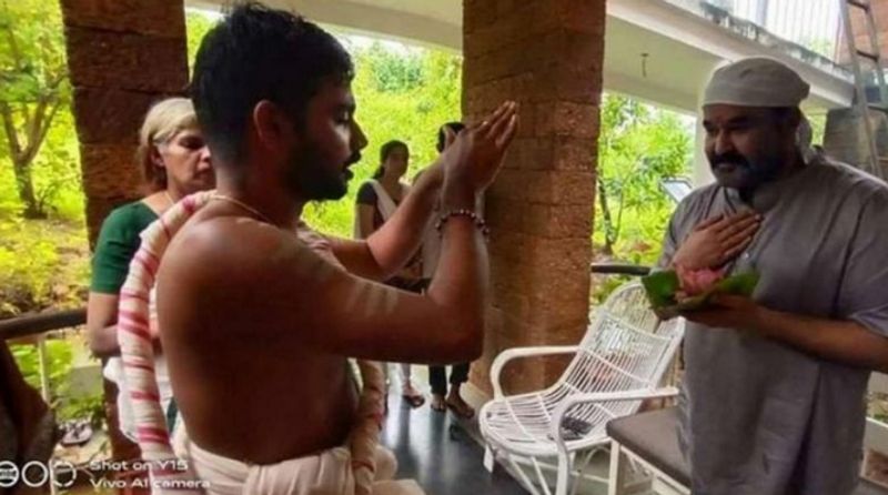 Artist Mohanlal as farmer