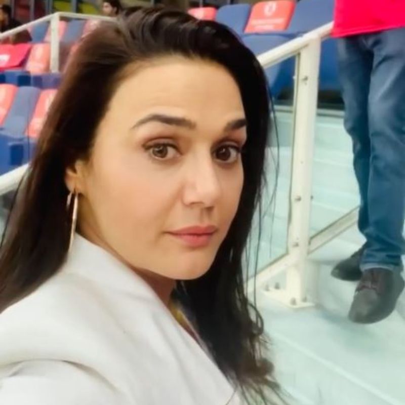 Preity Zinta celebrates in his style after Kings XI Punjab beat RCB in IPL 2020 spb