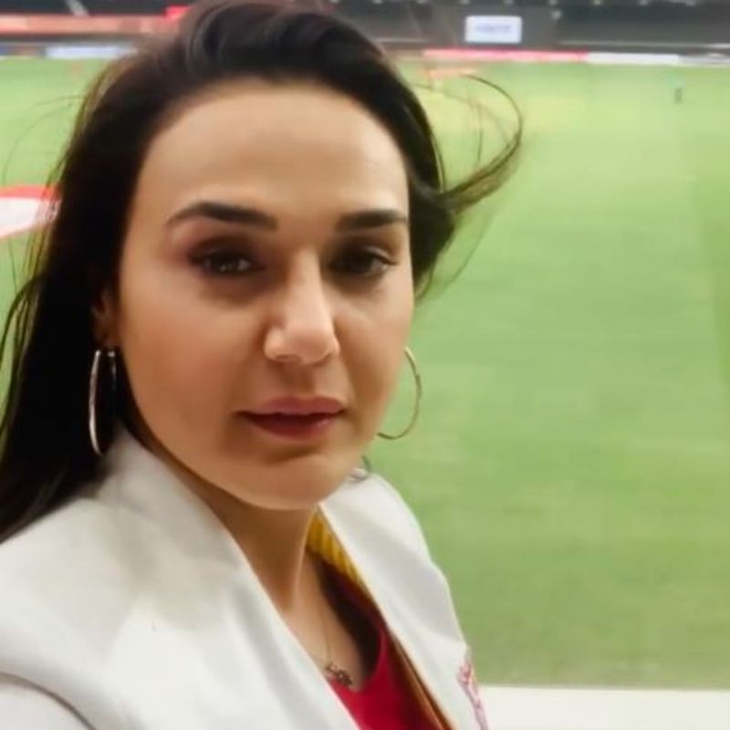 Preity Zinta celebrates in his style after Kings XI Punjab beat RCB in IPL 2020 spb
