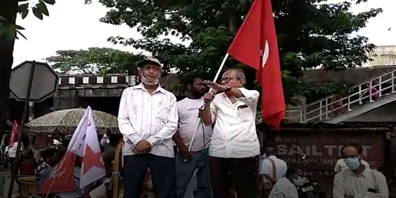 Cpm krishak Sabha protest against Farm Bill at Burdwan ASB
