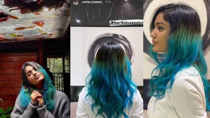 saniya iyyappan new hair colour look viral saniya iyyappan new hair colour look viral