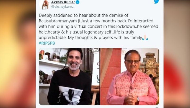 Celebrities react to SP BalaSubrahmanyam's demise ADB
