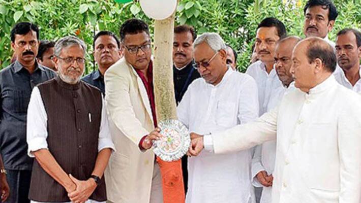 UN praises Nitish Kumar water life green campaign says he is climate leader kpl UN praises Nitish Kumar water life green campaign says he is climate leader kpl