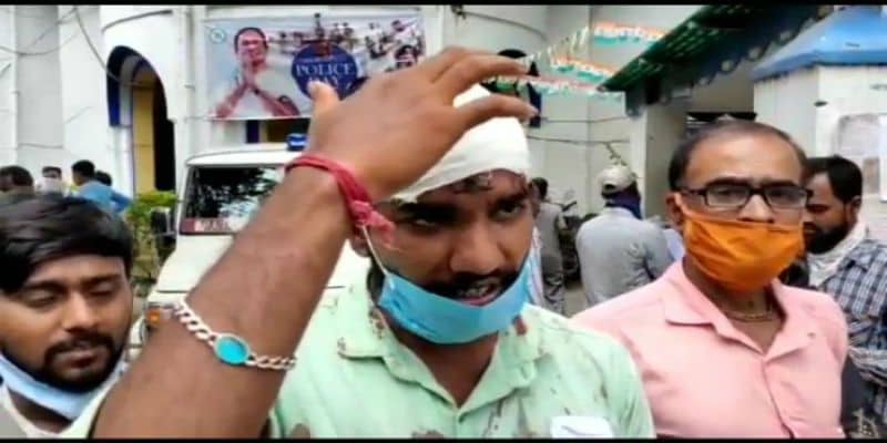Bjp leader allegedly beaten by TMC ahead of Assembly Election at Burdwan ASB