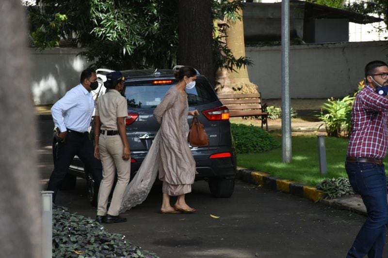 Deepika Padukone arrives at NCB Office questioning underway