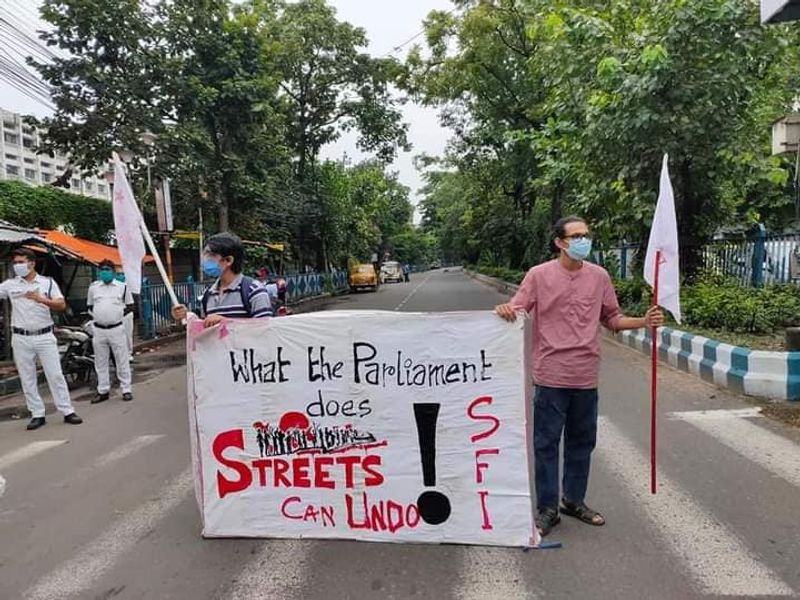 farm bill protest 2020 in india photostory