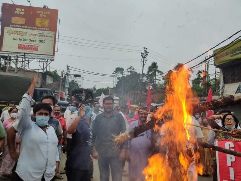 farm bill protest 2020 in india photostory