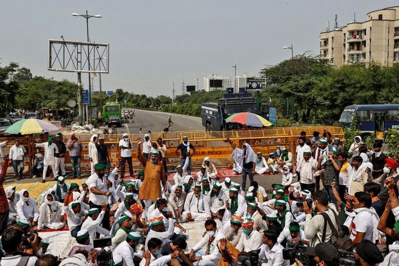 farm bill protest 2020 in india photostory
