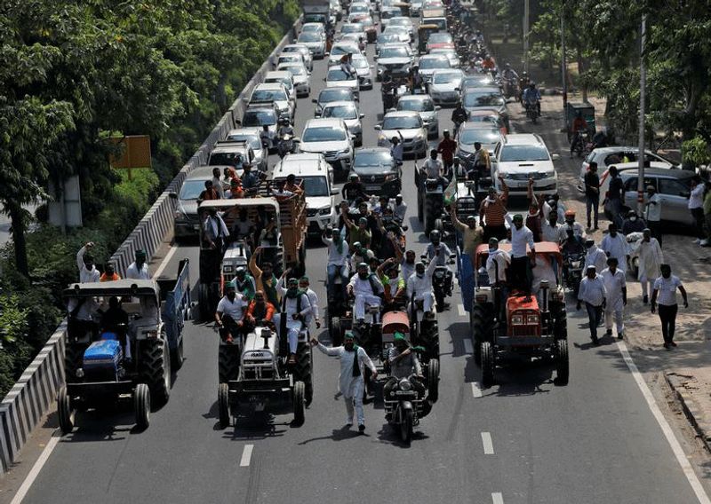 farm bill protest 2020 in india photostory