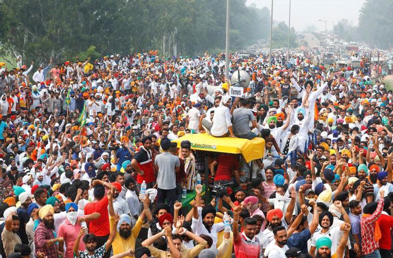 farm bill protest 2020 in india photostory