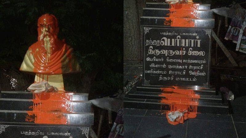 Periyar statue desecrated...mk stalin condemns