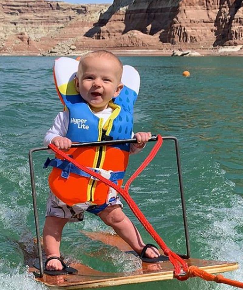 6 Month Old Becomes Youngest Person To Go Water Skiing Video Is Viral
