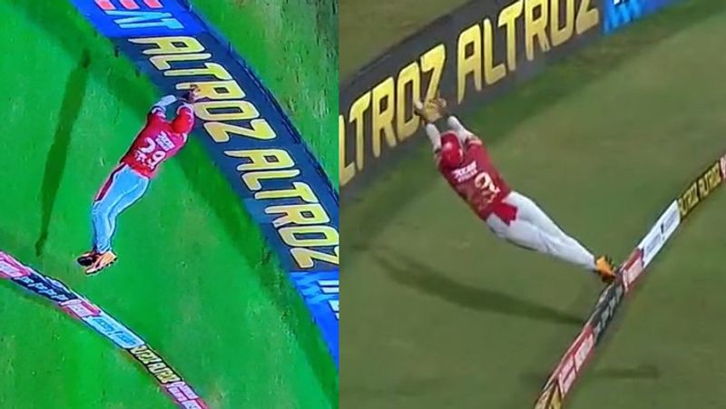 IPL 2020 Nicholas Pooran wonderful fielding against Rajasthan Royals CRA