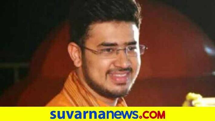 BJP Workers Protest Against Attack On Tejasvi surya snr BJP Workers Protest Against Attack On Tejasvi surya snr