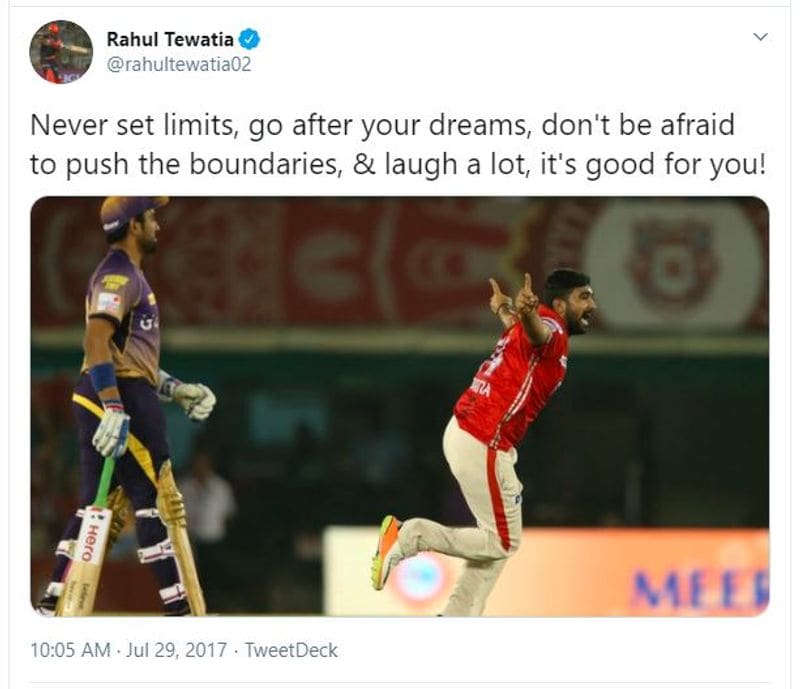 IPL 2020 Allrounder Rahul Tewatia old tweets go viral find out more about Rajasthan Royals new star kvn
