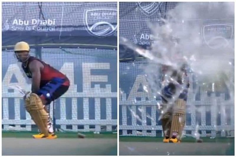 Andrew Rusell Breaks Camera While Practising