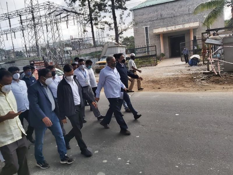 Minister Suresh kumar Visits Shivanagara Fly over With BBMP Officers