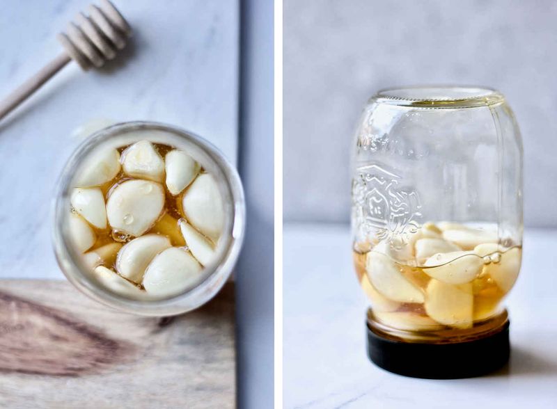 A combination of honey and garlic might not seem very appetising, but it is very beneficial, when it comes to weight loss and improving your overall well-being. Consumption of raw garlic first thing in the morning is often recommended for improving digestion and detoxifying the body.