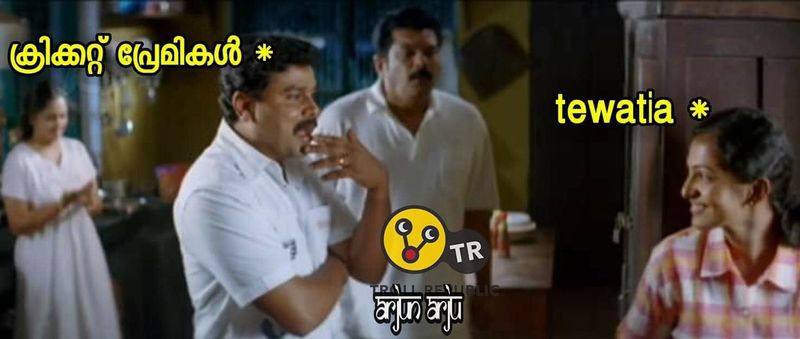 troll on ipl 9th match Rahul Tewatia s batting
