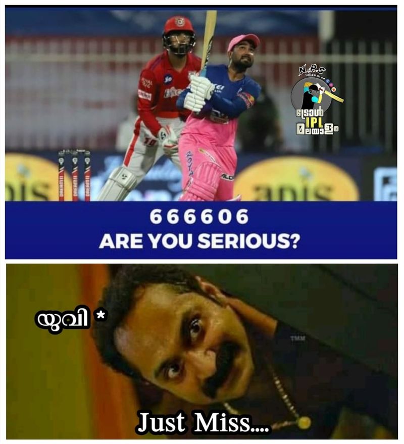 troll on ipl 9th match Rahul Tewatia s batting