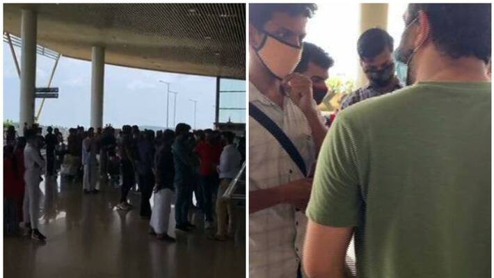 passengers protest at karippur airport as airlines deny covid negative report issued by a private lab passengers protest at karippur airport as airlines deny covid negative report issued by a private lab
