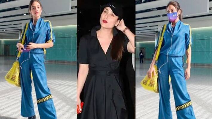 Nusrat Jahan dons her airport look, fans cannot get enough of her fashion ADB Nusrat Jahan dons her airport look, fans cannot get enough of her fashion ADB