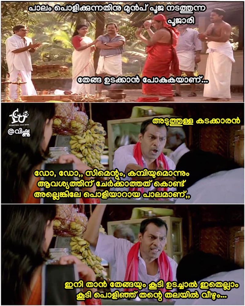 trolls on palarivattom bridge Demolishing