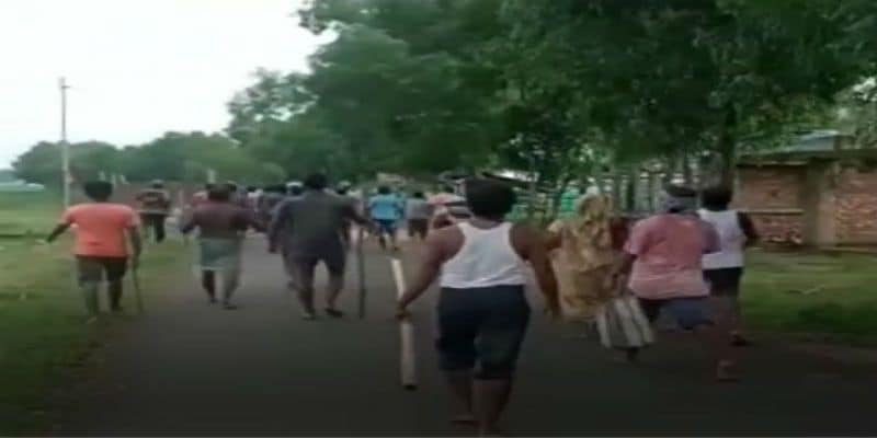 Agitation against win shop in village area at Midnapore ASB