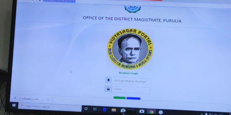 Vidyasagar portal in online education for Achievers students at Purulia ASB
