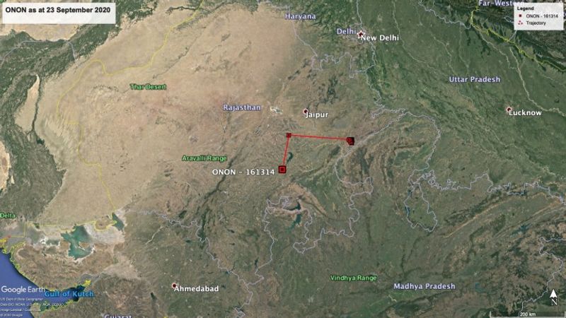 From Yemen to India Onon flew 3,500 km in two days