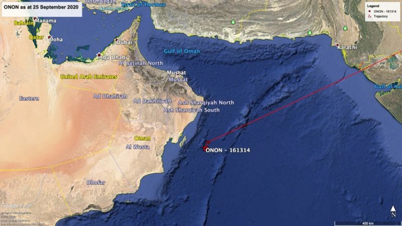 From Yemen to India Onon flew 3,500 km in two days
