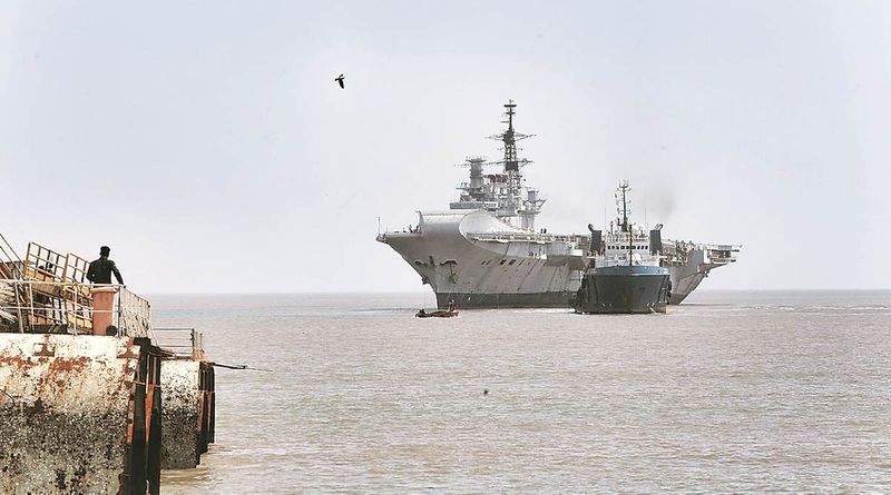 INS Viraat set for dismantling at Alang yard pod