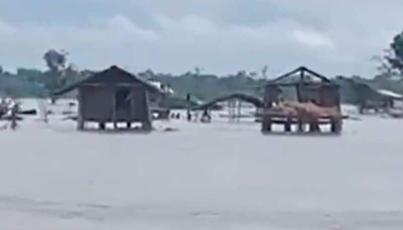 Assam flood 3.17 lakh people effected in 13 districts bam