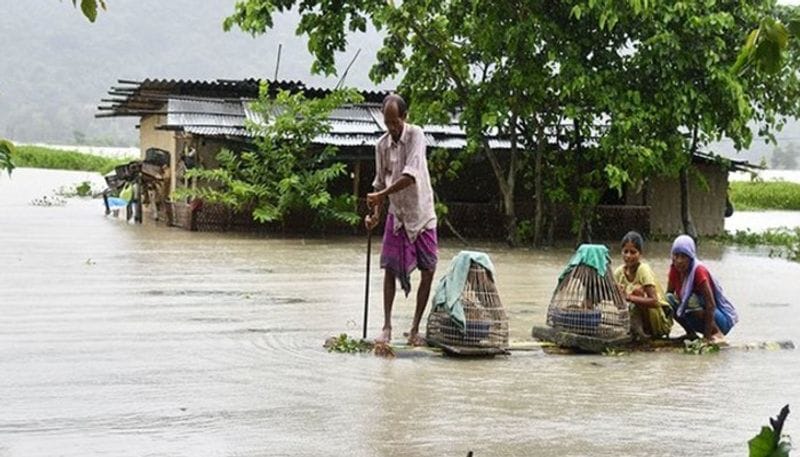 Assam flood 3.17 lakh people effected in 13 districts bam