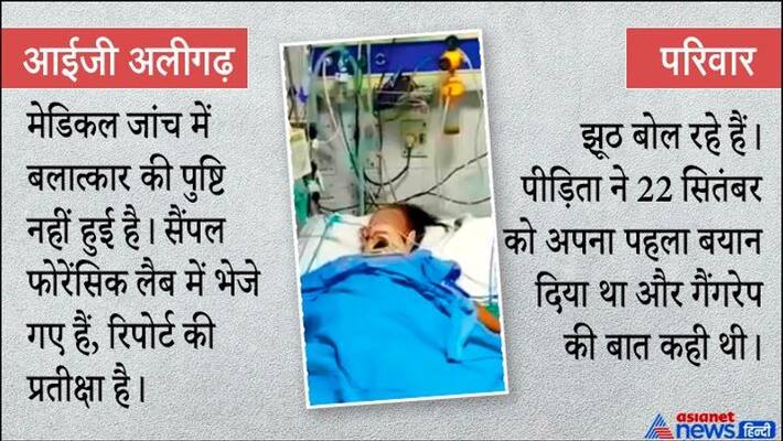Hathras gangrape the IG of Aligarh res said that the victim was not raped kpn Hathras gangrape the IG of Aligarh res said that the victim was not raped kpn