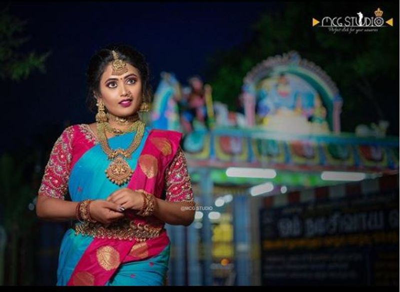 seriyal actress farina bridal make over latest photo gallery