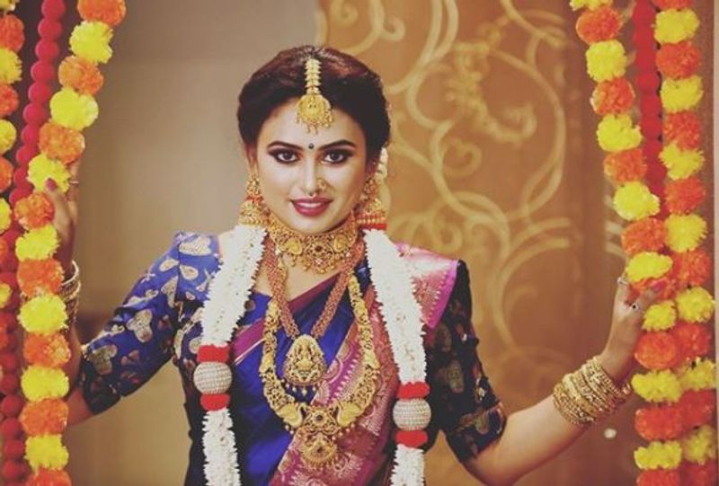 seriyal actress farina bridal make over latest photo gallery