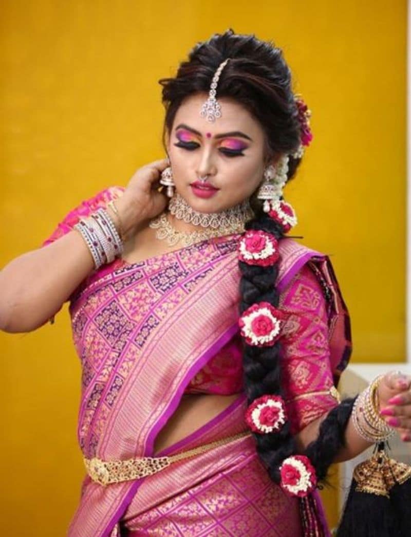seriyal actress farina bridal make over latest photo gallery