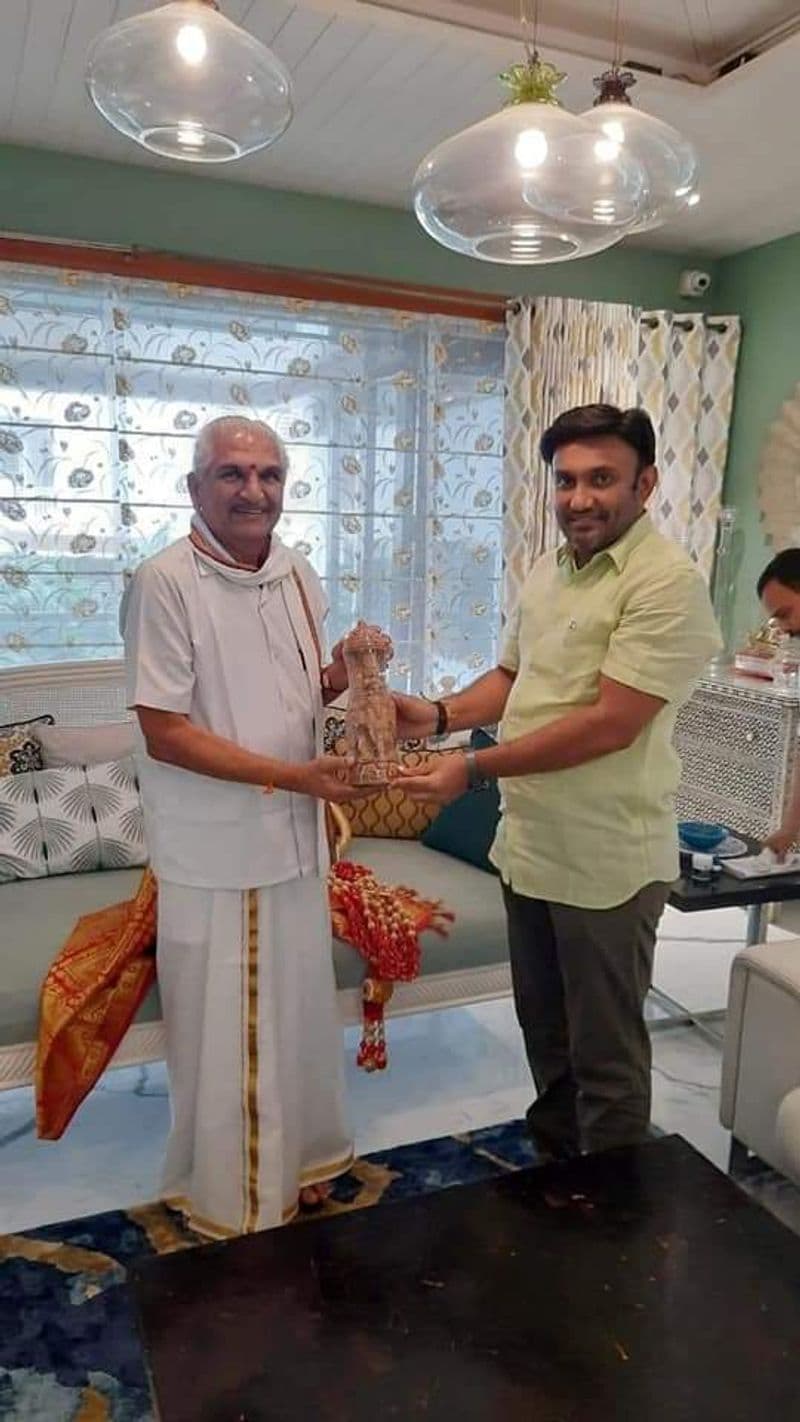 Kalladka Prabhakar Bhat Meets Minister K aushakar snr