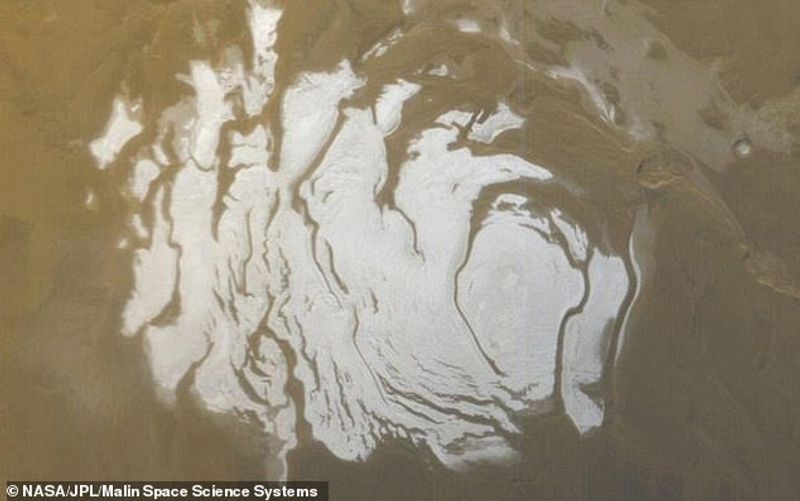 More alien water pools is found under Mars south pole