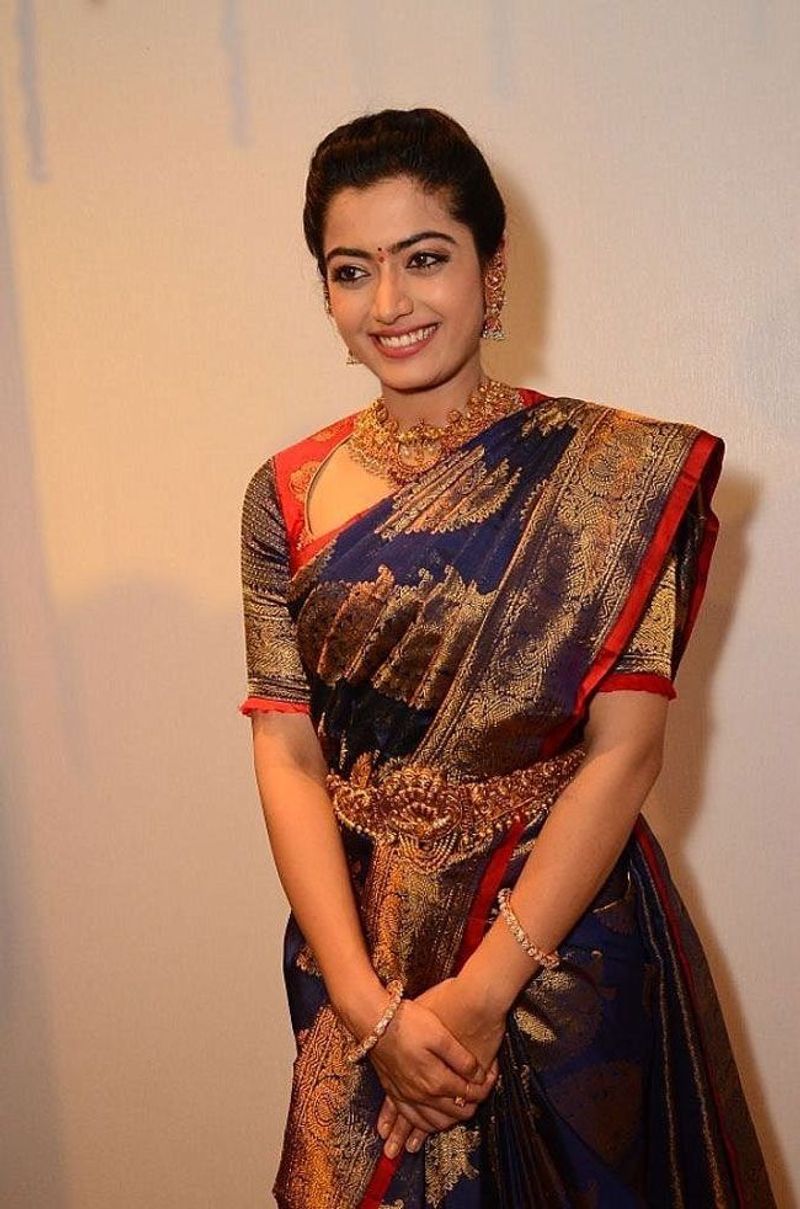 Raskhmika Mandanna celebrated Dussehra and did festive dressing right in a neutral tone salwar suit dpl