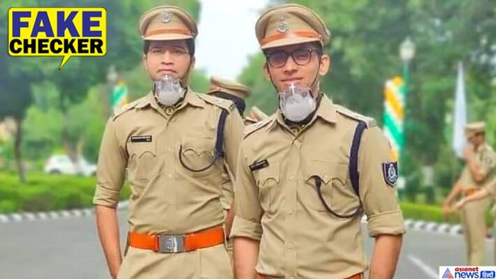 Fake viral photo of two real brother become IPS officer kpt Fake viral photo of two real brother become IPS officer kpt