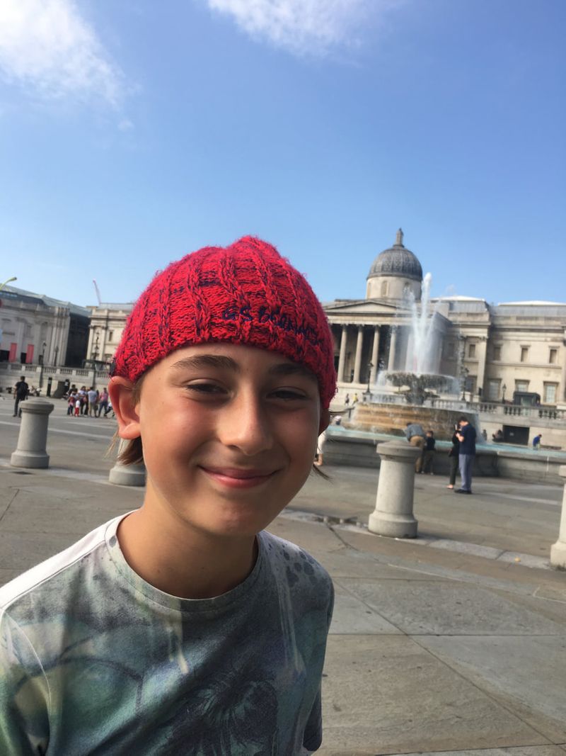 From Italy to England 11 year old boy and his father walked 2735 km to see his grandmother