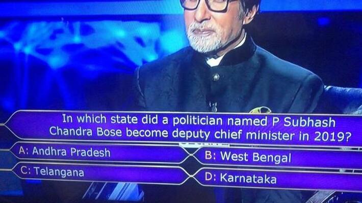 In which state did a politician named P Subhash Chandra Bose In which state did a politician named P Subhash Chandra Bose