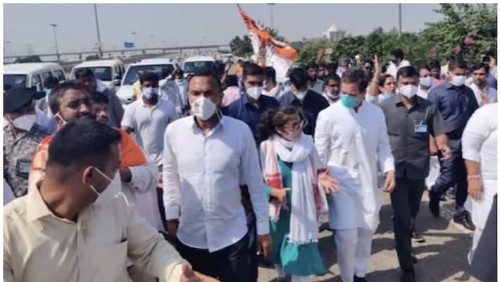 hathras rape rahul and priyanka taken into private custody after faceoff with cops bsm hathras rape rahul and priyanka taken into private custody after faceoff with cops bsm